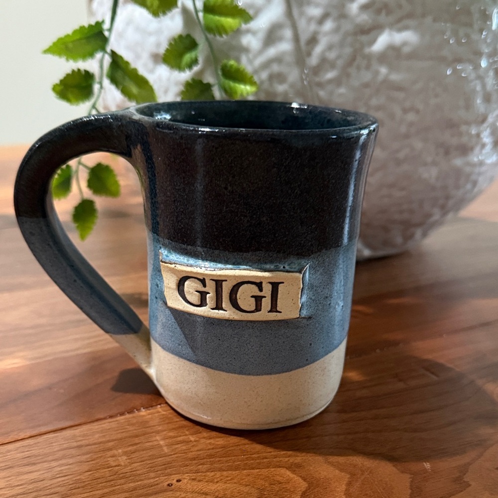 Handmade Stegall Pottery Coffee Mug "Gigi" NWOT